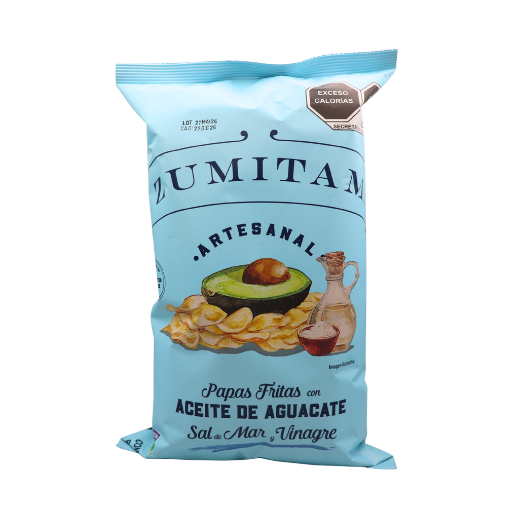 Papas sal y vinagre con aceite de aguacate 142 g Zumitam
