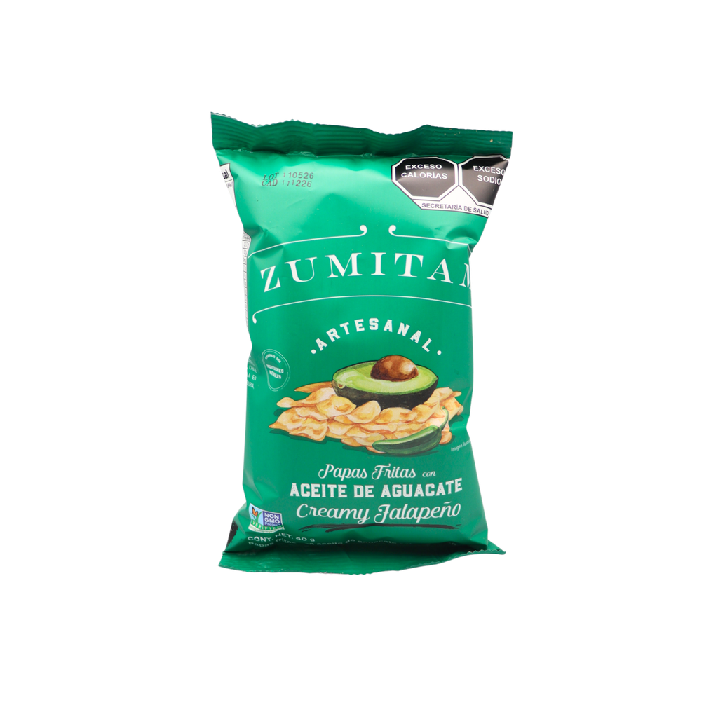 Papas jalapeño con aceite de aguacate 40 g Zumitam