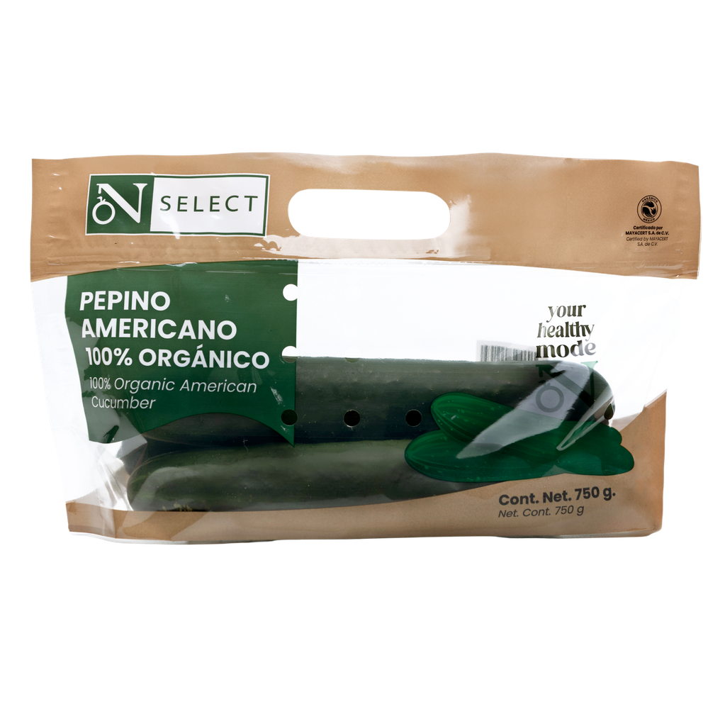 [7500465422179] Pepino americano orgánico 750 g On Select