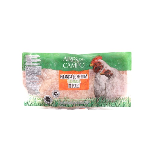 [AM0031] Milanesa de pechuga de pollo orgánico kg Aires de Campo