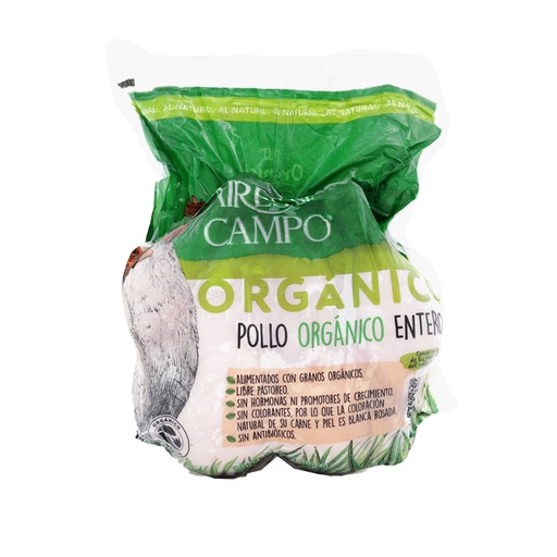 [AM0096] Pollo entero orgánico kg rango 1.7-1.9 kg Aires de Campo