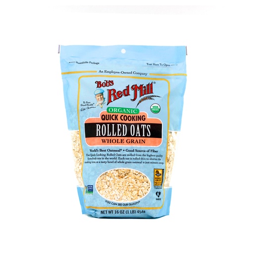 [039978029539] Avena rolada rapida cocción orgánica 453 g Bob's Red Mill