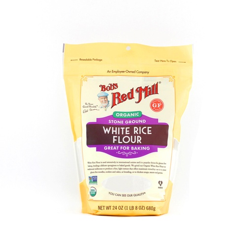 [039978029676] Harina de arroz blanco organica 680 g Bob's Red Mill
