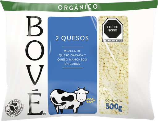 [7501639307735] Queso cubicado Oaxaca y manchego 500 g Bové 