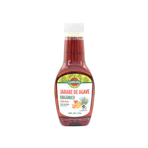 [7502236172023] Jarabe de Agave Orgánico sabor Maple 345 G Campo Vivo