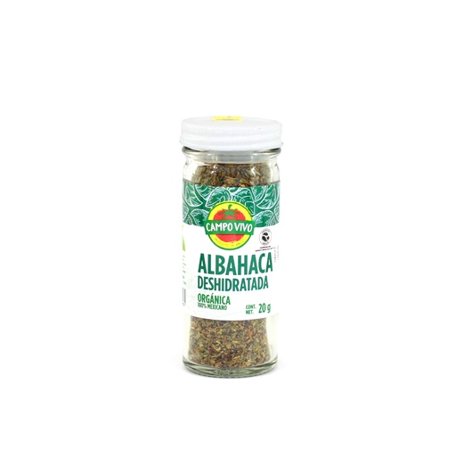 [7502236174065] Albahaca Deshidratada Orgánico 18gr Campo Vivo