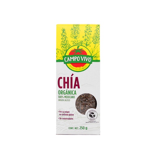 [7502236172528] Chía Orgánica 250  G Campo Vivo