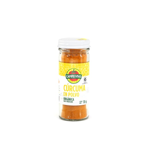 [7502236174089] Cúrcuma en polvo orgánica 70 g Campo Vivo