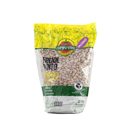 [7502236173402] Frijol Pinto Orgánico 1 kg Campo Vivo