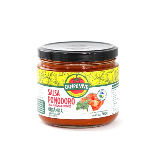 [7502236171972] Salsa Pomodoro Orgánica 300 G Campo Vivo