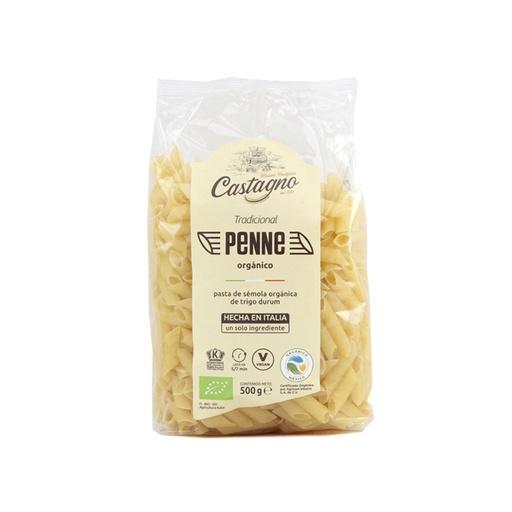 [8013885010028] Pasta penne de trigo duro 500 g Castagno