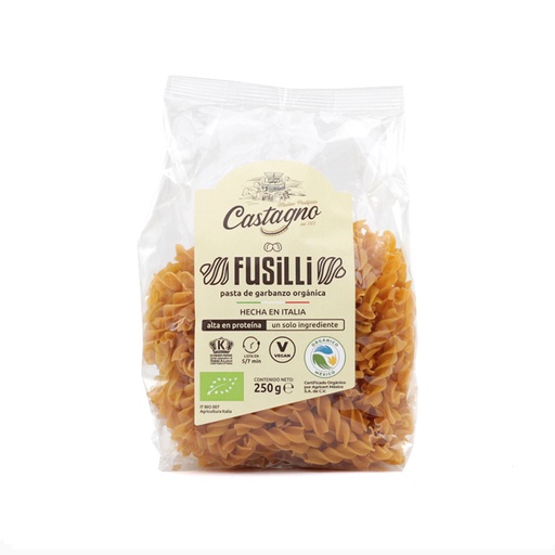 [8013885051786] Pasta fusilli de garbanzo 250 g Castagno
