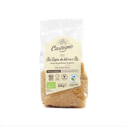 [8013885051861] Sopa de letras de garbanzo 250 g Castagno