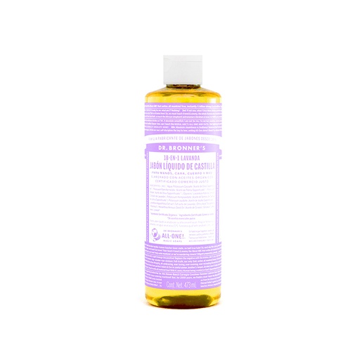 [018787505847] Jabón líquido de castilla lavanda 473 ml Dr. Bronner’s