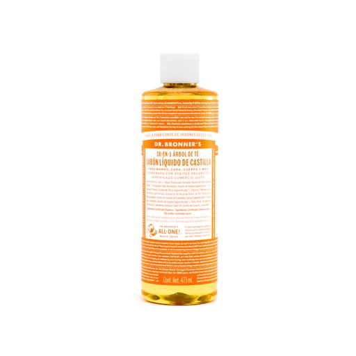 [018787505878] Jabón líquido de castilla tea tree 473 ml Dr. Bronner’s