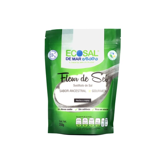 [7503011992034] Sal de mar flor de sal 250 g Ecosal