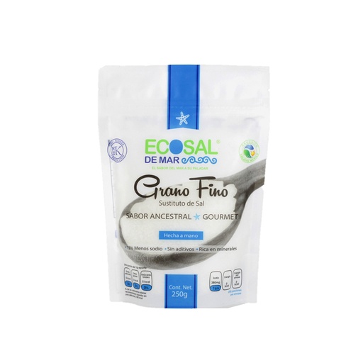 [7503011992010] Sal de mar grano fino 250 g Ecosal