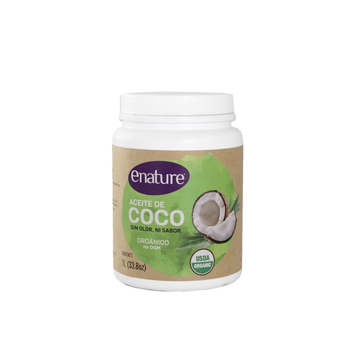 [7503021714091] Aceite de coco sin olor ni sabor 1L Enature