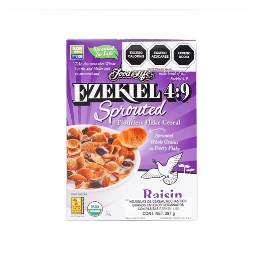 [073472002629] Cereal con pasas 397 g Ezekiel