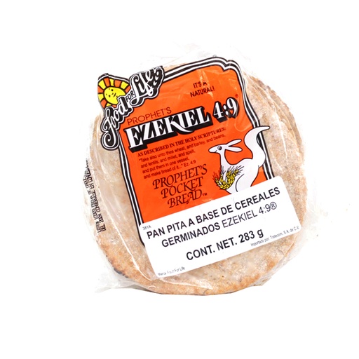 [073472003817] Pan de cereales enteros tipo pita Ezekiel