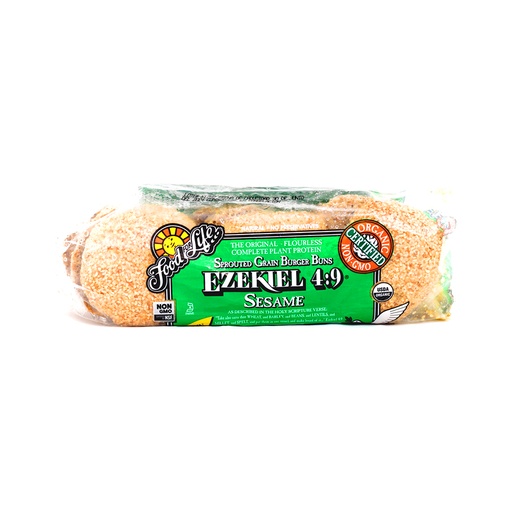[073472002155] Pan para hamburguesa de cereales Ezekiel