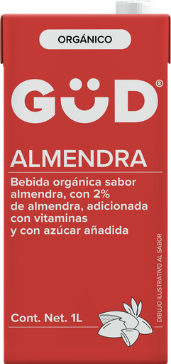 [7501639308428] Bebida de Almendra sin azúcar Orgánica 1L Gud 