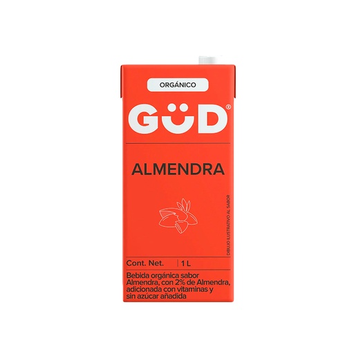 [7501639308428] Bebida de almendra sin azúcar orgánica 1L Gud 