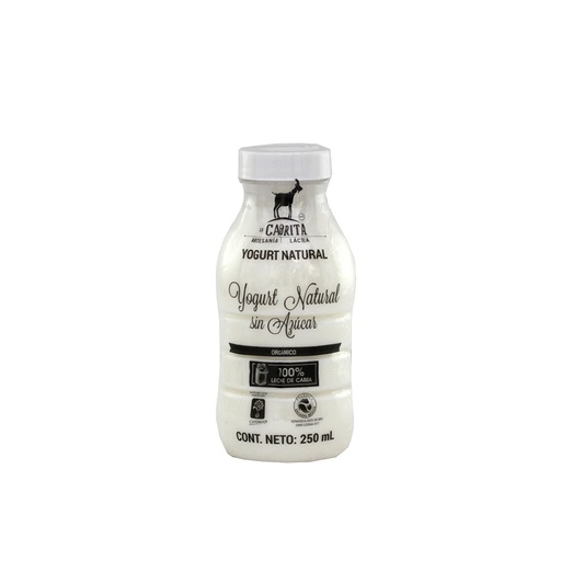 [7503009134286] Yoghurt cabra natural sin azúcar 250 ml La Cabrita