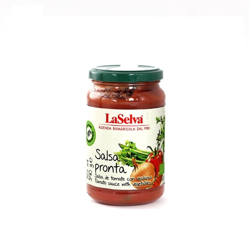 [8053323641452] Salsa de tomate con verduras 340 g La Selva