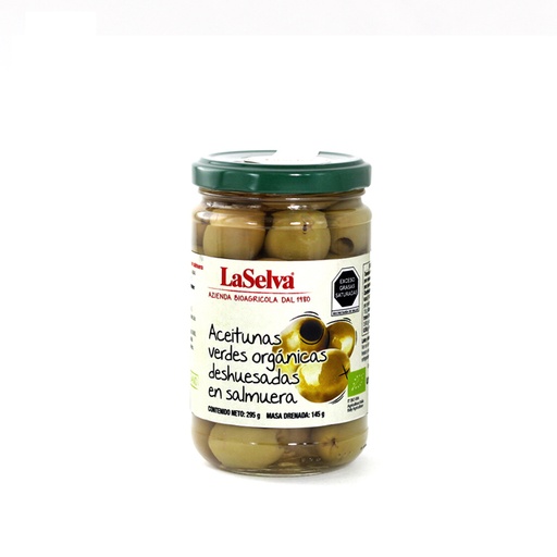 [8053323644330] Aceitunas verdes sin hueso 295 g La Selva