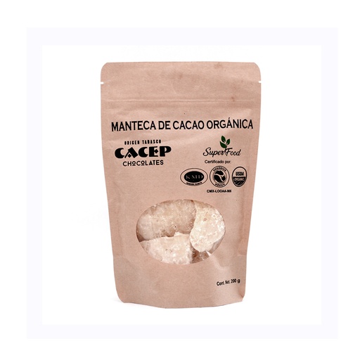 [674896002426] Manteca de cacao 200 g Cacep