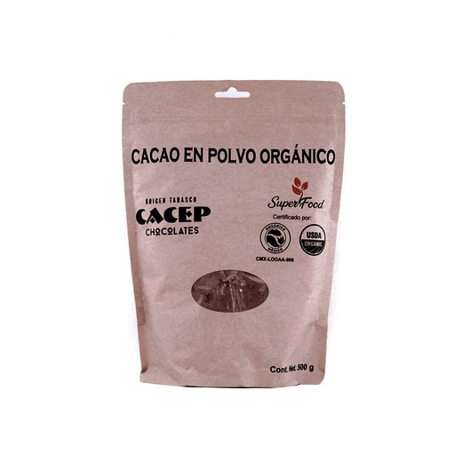 [674896002525] Cacao orgánico en polvo 500 g Cacep