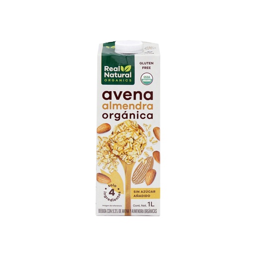 [7503024877243] Bebida de avena con almendra 1 L Real Natural