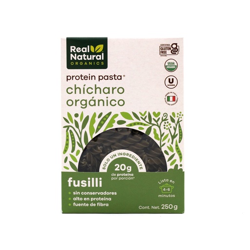 [7503024877137] Pasta fusilli de chícharo 250 g Real Natural