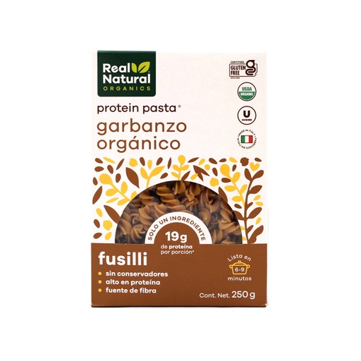 [7503024877113] Pasta fusilli de garbanzo 250 g Real Natural