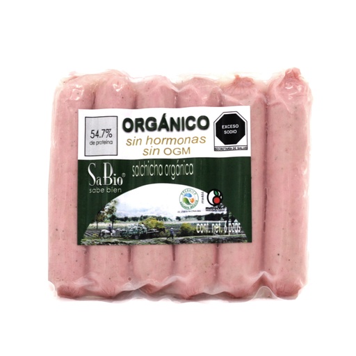 [7503017580266] Salchicha de cerdo 6 pzas 250 g Sabio