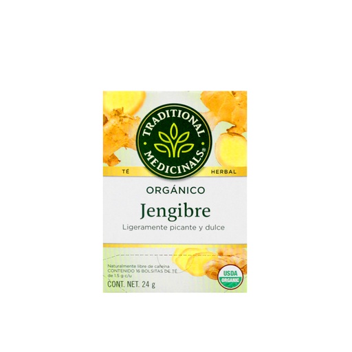 [032917002570] Té de jengibre 24 g Traditional Medicinals