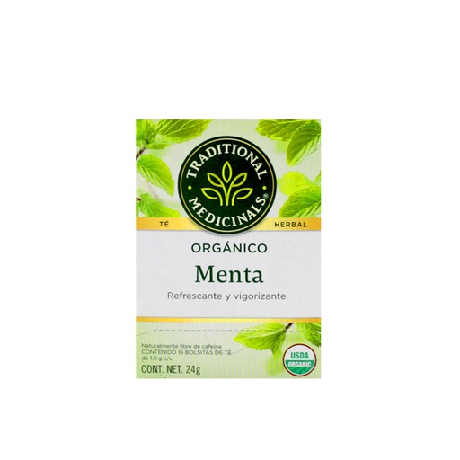 [032917000521] Té de menta 24 g Traditional Medicinals