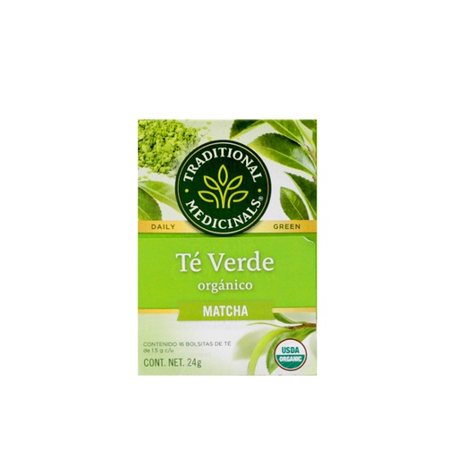 [032917002952] Té verde matcha  24 g Traditional Medicinals