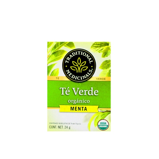 [032917005182] Té verde con menta 24 g Traditional Medicinals
