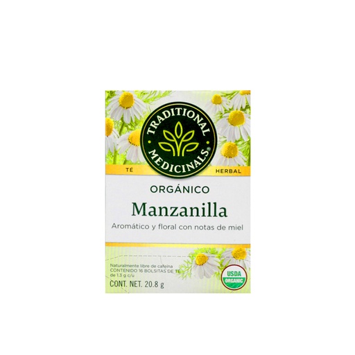 [032917001566] Té de manzanilla 20.8 g Traditional Medicinals