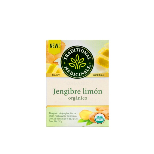 [032917007063] Té de jengibre con limón 32 g Traditional Medicinals