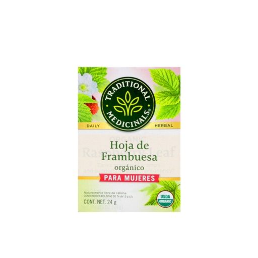[032917000675] Té de hoja de frambuesa 24 g Traditional Medicinals