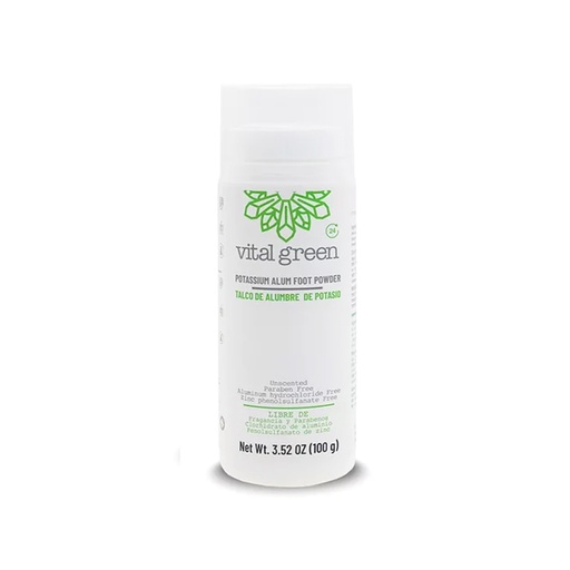 [7500326359606] Talco de alumbre de potasio 100 g Vital Green