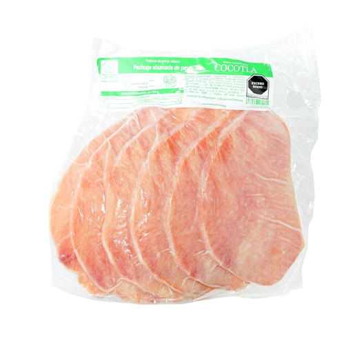 [66338] Pechuga de pavo rebanada ahumada 400 g Cocotla