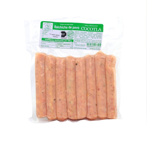 [100005432207] Salchicha de pavo 250 g Cocotla