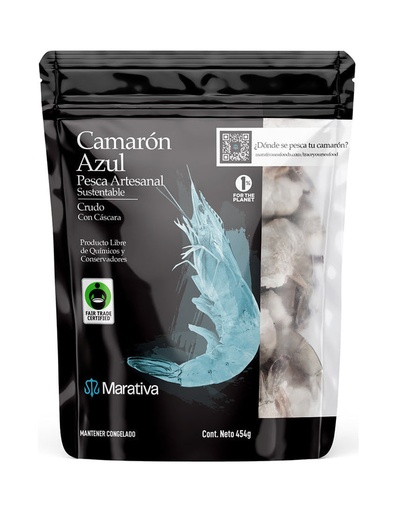 [7500709001221] Camarón crudo pelado y desvenado 41-50 454 g Marativa