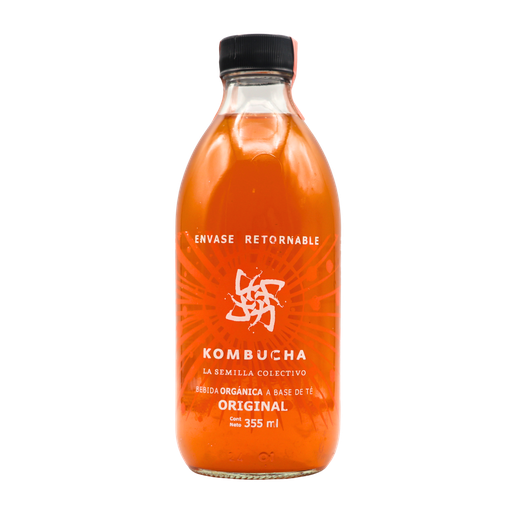[737186865443] Bebida de té (Kombucha) original 355 ml La Semilla Colectivo