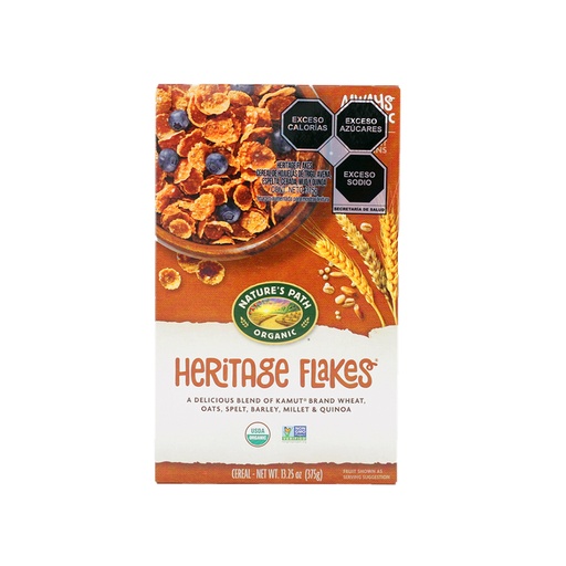 [058449770206] Cereal heritage flakes 375 g Nature´s Path