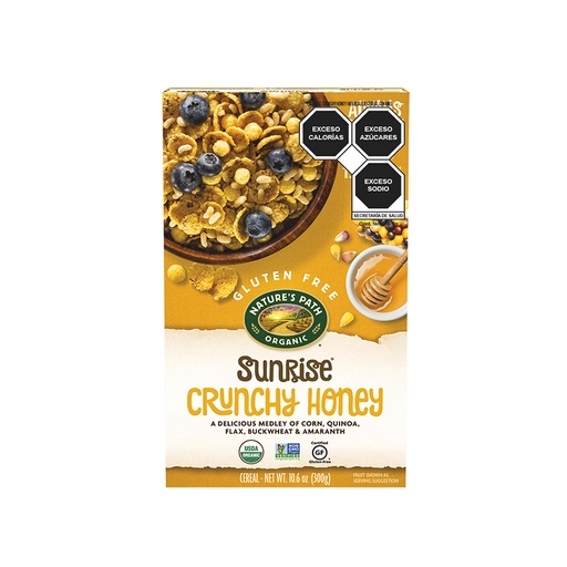 [058449772057] Cereal sunrise crunchy honey 300 g Nature´s Path
